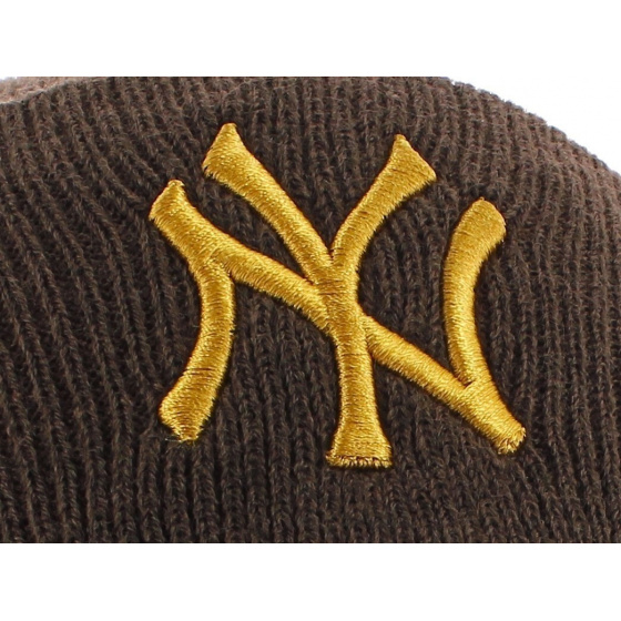 Bonnet Marron NY Yankees Acrylique - 47 Brand