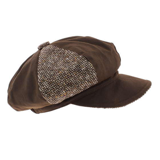 Newsboy Cap Ellie Waxed Cotton & Wool - Olney