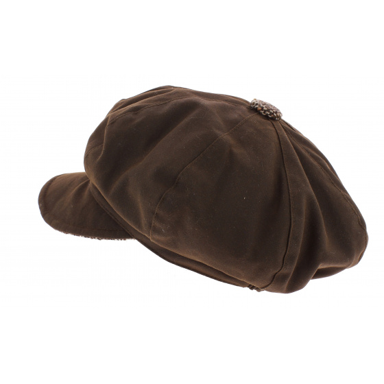 Newsboy Cap Ellie Waxed Cotton & Wool - Olney