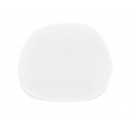 White Herringbone 507 Duckbill Cap - Kangol