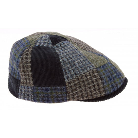 Casquette Texas Patchwork Laine Bleu - Stetson