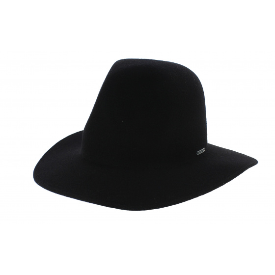 Western Hat Atlanta Felt Wool Black - Stetson Reference : 7058 