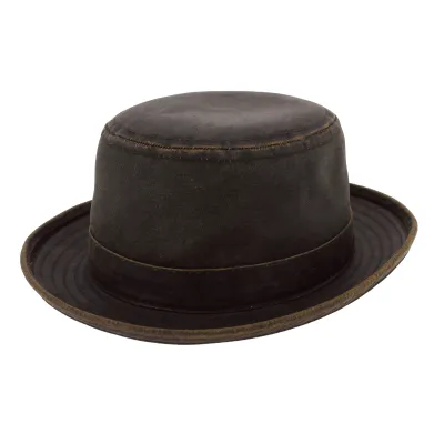Chapeau Porkpie Vintage Marron - Stetson Reference : 7059 | Chapellerie Traclet