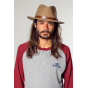 Camel Wool Felt Messer Fedora Hat - Brixton