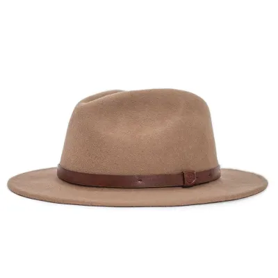Chapeau Fedora Messer Feutre Laine Camel- Brixton Reference : 5951 | Chapellerie Traclet