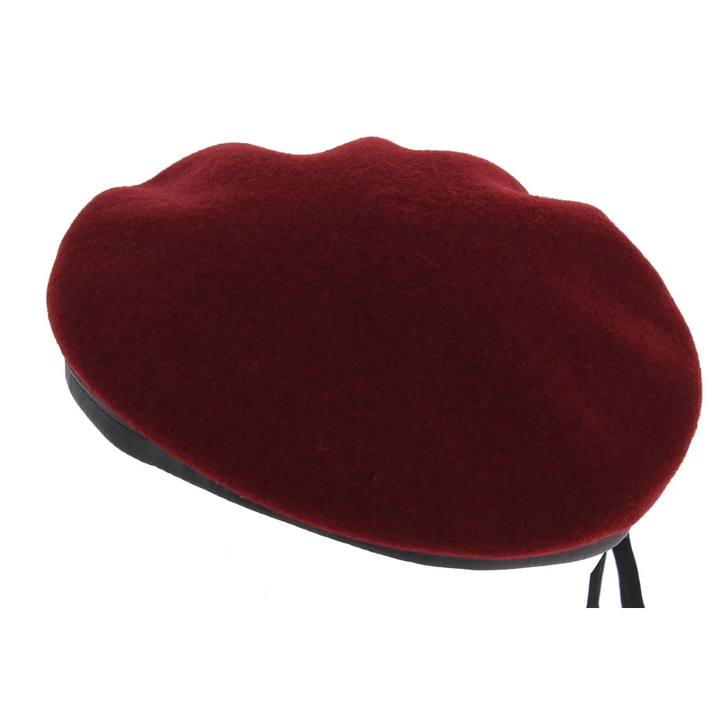 Paratrooper Commando Beret Amaranth Wool - Laulhère Reference: 7077 | Traclet Hat Shop