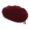 Paratrooper Commando Beret Amaranth Wool - Laulhère Reference: 7077 | Traclet Hat Shop