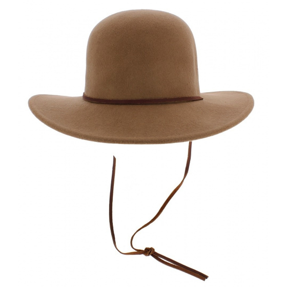 Capeline Tiller Feutre Laine Camel- Brixton