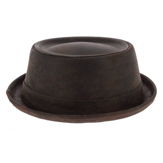 Porkpie Hat Portland Pigskin Brown - Stetson