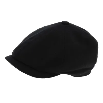 Black Wool Baron Hatteras Cap - Stetson Reference: 7088 | Traclet Hat Shop