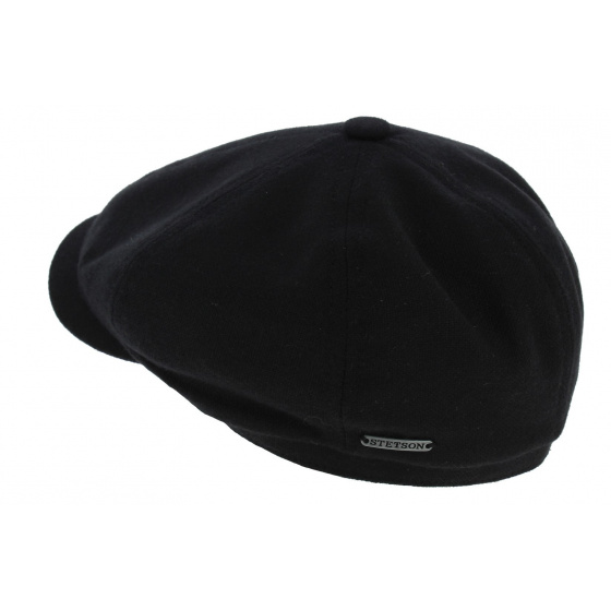 Black Wool Baron Hatteras Cap - Stetson