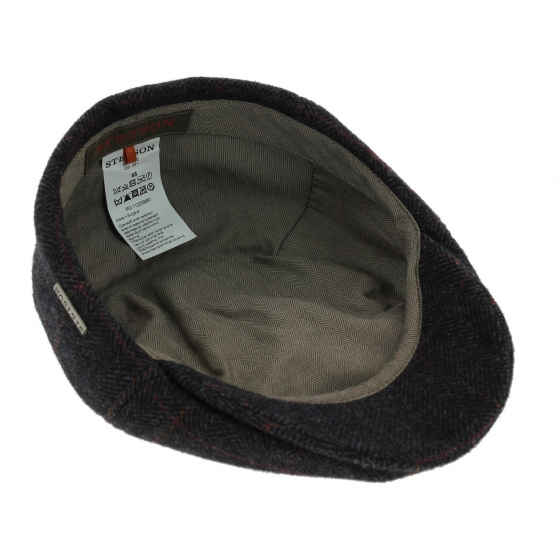 Stetson Stockton Flat Cap Anthracite Wool