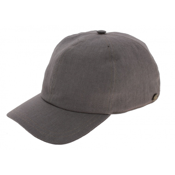 Ruth Gray Linen Baseball Cap