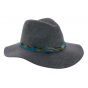 Alexia Grey Wool Felt Traveller Hat - Barts