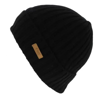 Bonnet Haakon Turnup Laine Noir - Barts Reference : 7126 | Chapellerie Traclet