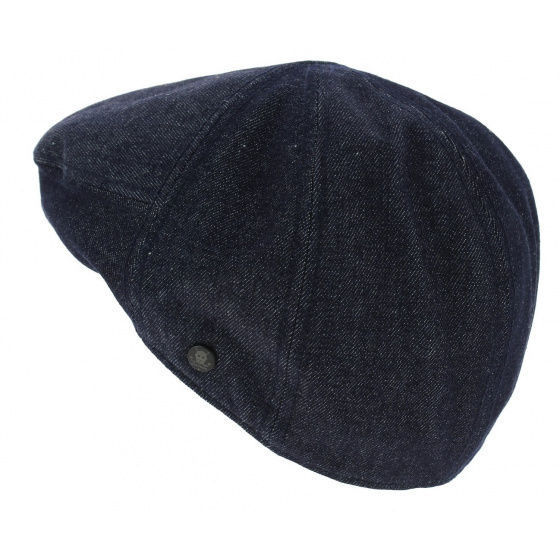 Casquette Plate Denim Jean Coton Bleu Stetson Casquette Plate Denim Jean Coton Bleu Stetson