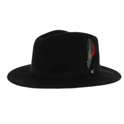Chapeau Stetson Yutan Flexible Noir