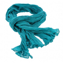 Cheche - Torsade bleu-turquoise