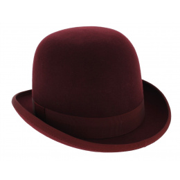 Papa Wenba Burgundy Bowler Hat