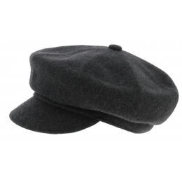 Kangol Newsboy Cap Anthracite - Wool Spitfire