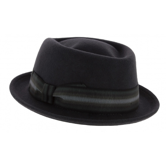 Grey Rocco pork pie hat