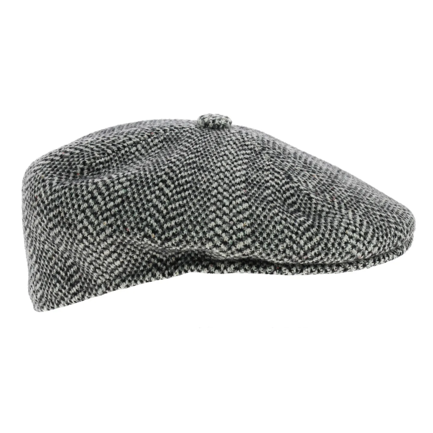 Wool Herringbone Cap Beret - Kangol-black Reference: 1103 | Traclet Hat Shop