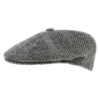 Wool Herringbone Cap Beret - Kangol-black Reference: 1103 | Traclet Hat Shop