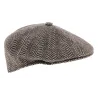 Casquette béret Wool Herringbone - Kangol-Marron Reference : 7170 | Chapellerie Traclet