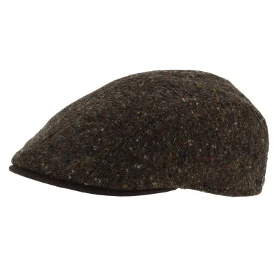 Tokio Domed Cap Brown Wool - Traclet by Marone Reference : 7173 | Traclet Hat Shop