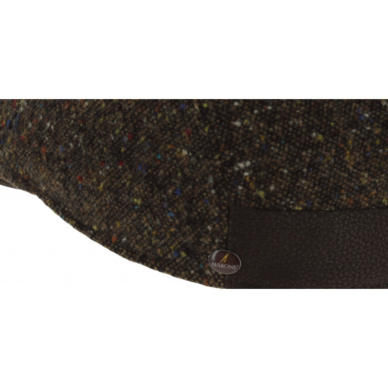 Tokio Domed Cap Brown Wool - Traclet by Marone