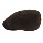 Stetson leather hatteras cap with ear flaps