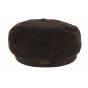Stetson leather hatteras cap with ear flaps