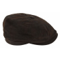 Stetson leather hatteras cap with ear flaps