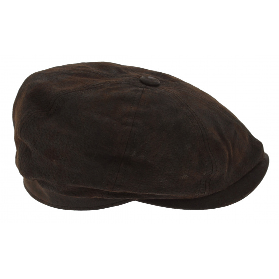 Casquette hatteras cuir stetson cache oreille