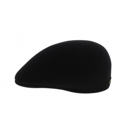 Black Domed Felt Fur Cap - Borsalino