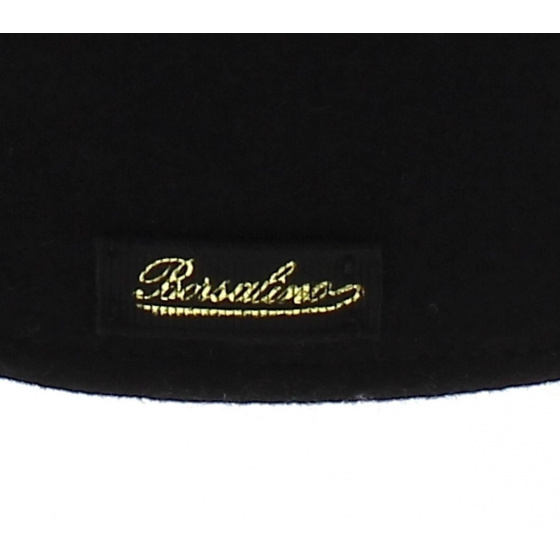 Black Domed Felt Fur Cap - Borsalino