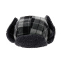 Boy's checkered ushanka hat