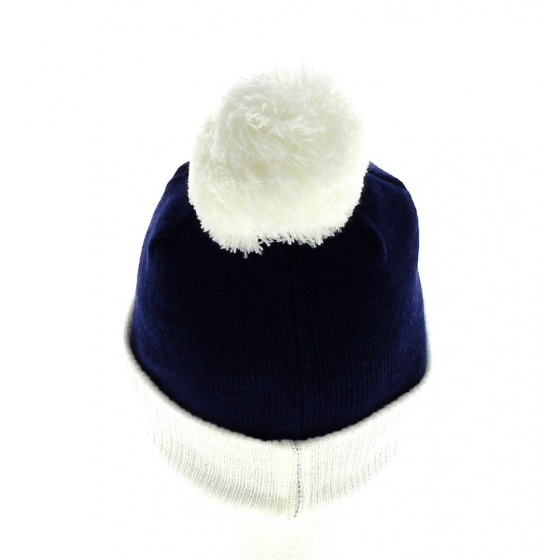 Layover children's pompom beanie