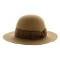 Aubrey felt wide-brimmed hat - beige