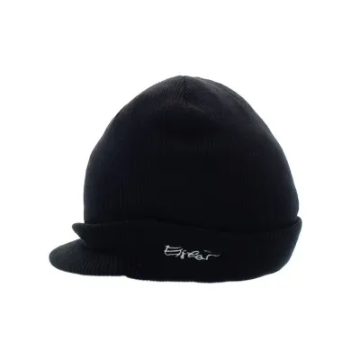 Bonnet Casquette Acrylique Otto Noir - Eisbär Reference : 7224 | Chapellerie Traclet