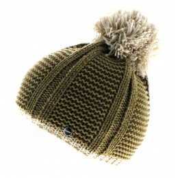 Grace Pompom Beanie Beige - Eisbär