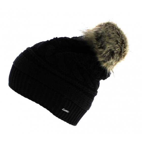 Black Aylin Lux MÜ Beanie - Eisbär