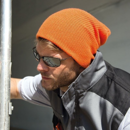 Long Orange Maranello Beanie