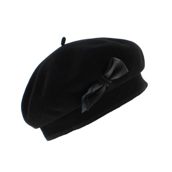 Black Colette Beret - Heritage by Laulhère