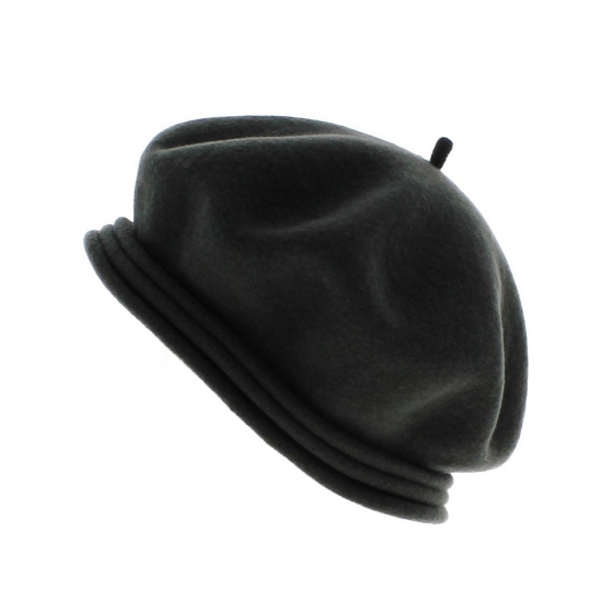Chopin Heritage Beret by Laulhère - olive