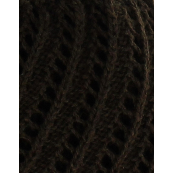 Bonnet tricot Ariane - Marron chocolat