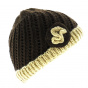 Ariane Knit Beanie - Chocolate Brown