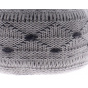 Ariane-Angora grey angora knit hat