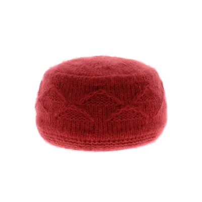Fuchsia Angora Funny Beanie Hat - Traclet