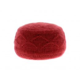 Fuchsia Angora Funny Beanie Hat - Traclet